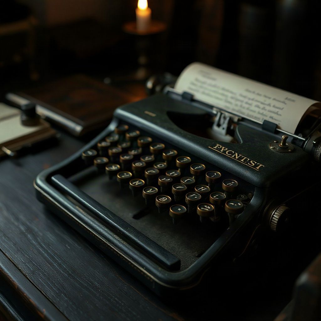 Manuscript desk detail
