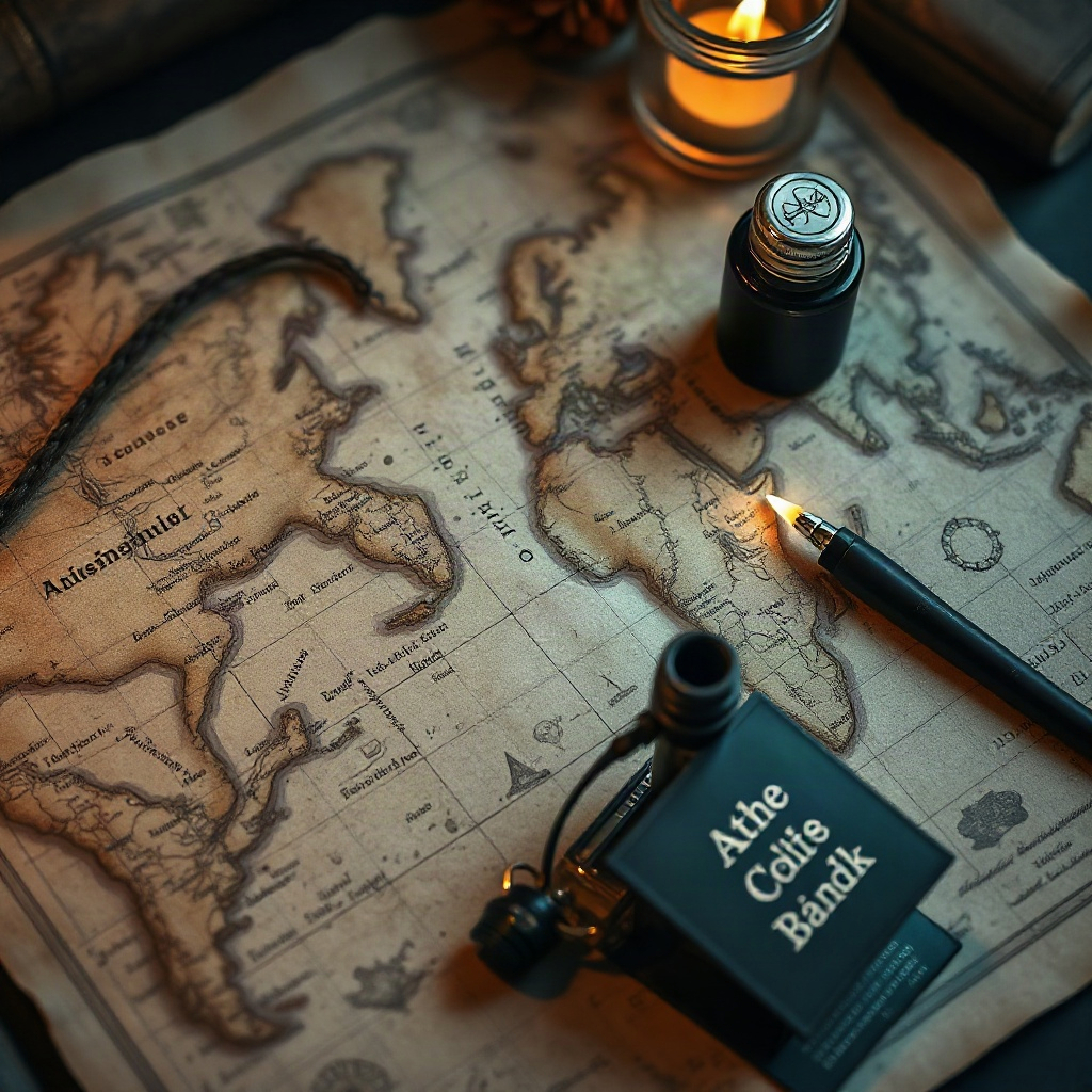 World atlas spread